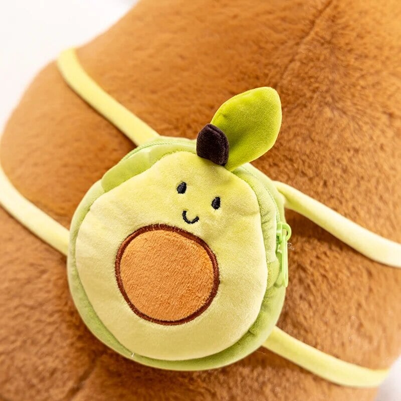 Pelúcia de Capivara Fofinha com Mochila de Abacate 🥰🥑